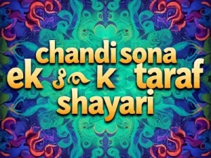 Chandi Sona Ek Taraf Shayari