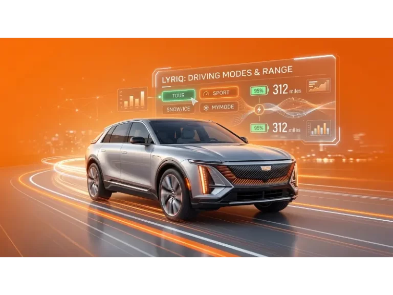 Do the Driving Modes in Cadillac Lyriq Offer Different Ranges or Battery Usages?